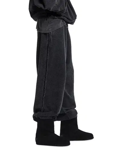 Balenciaga Men's 3B Sports Icon Inside-Out Oversized Sweatpants - Black Faded - Size Large | Thumbnail 4 Balenciaga Men's 3B Sports Icon Inside-Out Oversized Sweatpants - Black Faded - Size Large | Thumbnail 4
