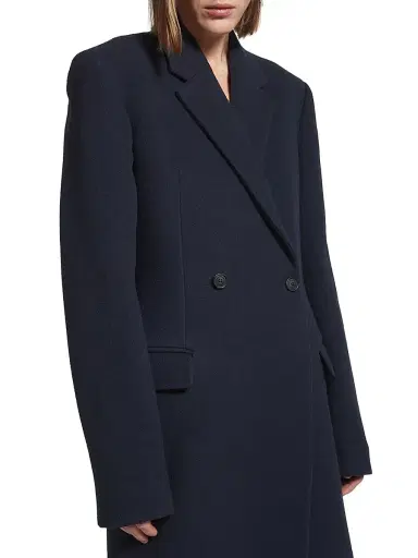 Balenciaga Women's Godet Midi Coat | Thumbnail 5 Balenciaga Women's Godet Midi Coat | Thumbnail 5