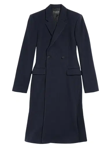 Balenciaga Women's Godet Midi Coat | Thumbnail 1 Balenciaga Women's Godet Midi Coat | Thumbnail 1