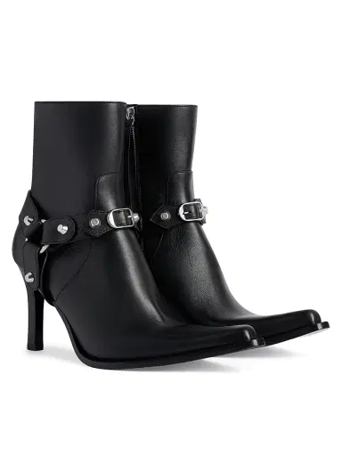 Balenciaga Women's City Booties with Harness - Black | Thumbnail 1 Balenciaga Women's City Booties with Harness - Black | Thumbnail 1