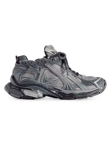 Balenciaga Men's Runner Sneakers - Grey | Thumbnail 1 Balenciaga Men's Runner Sneakers - Grey | Thumbnail 1