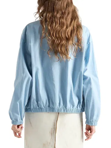 Prada Women's Old Gabardine Blouson Jacket - Grey | Thumbnail 14 Prada Women's Old Gabardine Blouson Jacket - Grey | Thumbnail 14