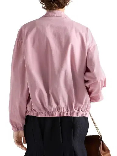 Prada Women's Old Gabardine Blouson Jacket - Grey | Thumbnail 8 Prada Women's Old Gabardine Blouson Jacket - Grey | Thumbnail 8