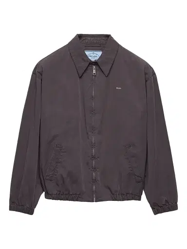 Prada Women's Old Gabardine Blouson Jacket - Grey | Thumbnail 1 Prada Women's Old Gabardine Blouson Jacket - Grey | Thumbnail 1