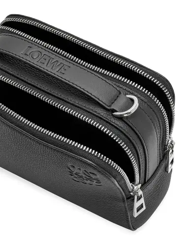 LOEWE Men's Mini Essential Leather Camera Bag - Black | Thumbnail 5 LOEWE Men's Mini Essential Leather Camera Bag - Black | Thumbnail 5