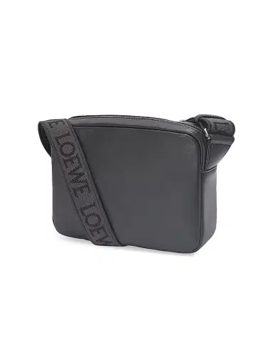 Loewe Men's Extra-Small Military Leather Messenger Bag - Black | Thumbnail 2 Loewe Men's Extra-Small Military Leather Messenger Bag - Black | Thumbnail 2