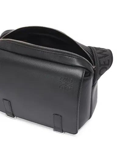 Loewe Men's Extra-Small Military Leather Messenger Bag - Black | Thumbnail 3 Loewe Men's Extra-Small Military Leather Messenger Bag - Black | Thumbnail 3