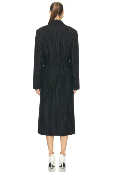 Acne Studios Olyx Pinstripe Maxi Coat | Thumbnail 4 Acne Studios Olyx Pinstripe Maxi Coat | Thumbnail 4