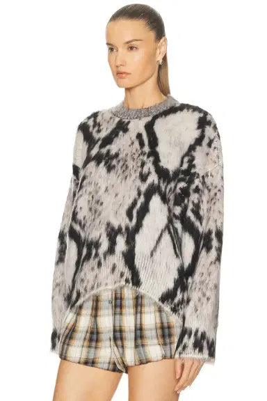 The Attico Brushed Python Sweater | Thumbnail 3 The Attico Brushed Python Sweater | Thumbnail 3