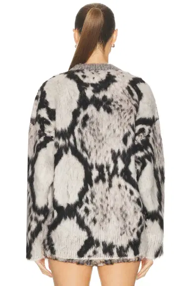 The Attico Brushed Python Sweater | Thumbnail 4 The Attico Brushed Python Sweater | Thumbnail 4