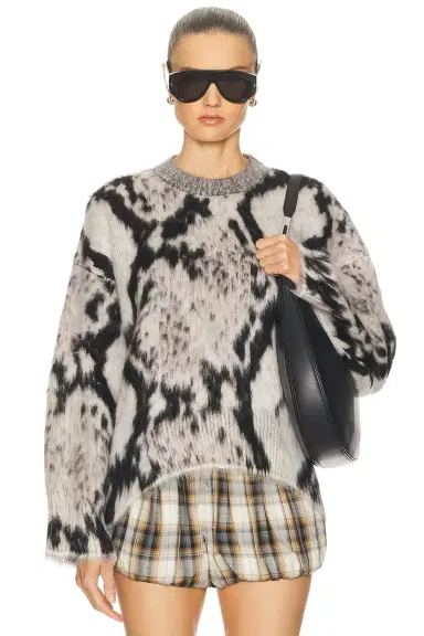 The Attico Brushed Python Sweater | Thumbnail 1 The Attico Brushed Python Sweater | Thumbnail 1