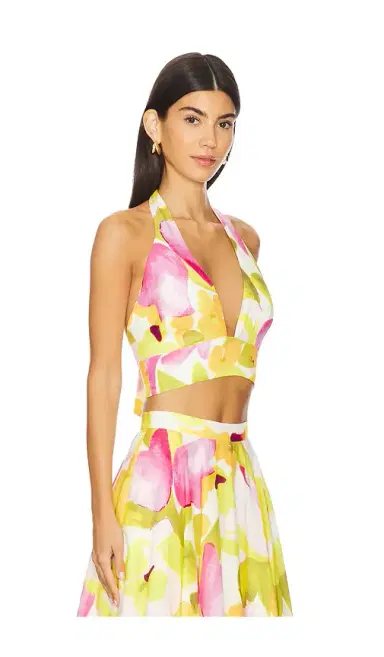 Bardot Nicolette Halter Crop Top | Thumbnail 2 Bardot Nicolette Halter Crop Top | Thumbnail 2