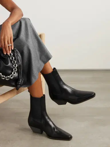 Brunello Cucinelli Bead-embellished Leather Ankle Boots | Thumbnail 2 Brunello Cucinelli Bead-embellished Leather Ankle Boots | Thumbnail 2