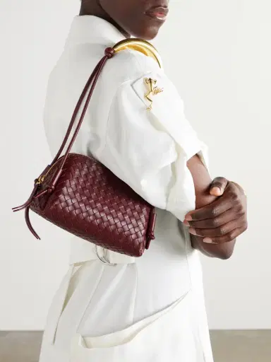 Bottega Veneta Concert Pouch Intrecciato Leather Shoulder Bag | Thumbnail 2 Bottega Veneta Concert Pouch Intrecciato Leather Shoulder Bag | Thumbnail 2