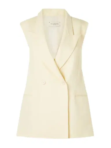 Kallmeyer Deon Double-breasted Wool-blend Twill Vest | Thumbnail 1 Kallmeyer Deon Double-breasted Wool-blend Twill Vest | Thumbnail 1
