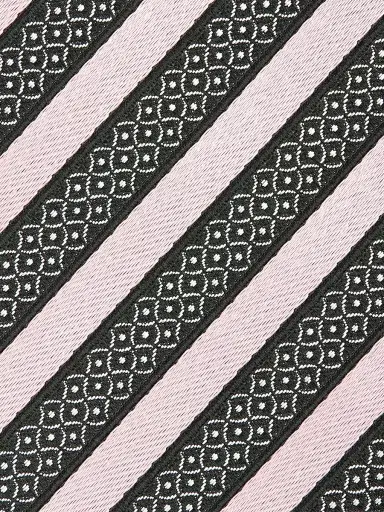 ZEGNA Men's Silk and Cotton Tie - Light Pink | Thumbnail 3 ZEGNA Men's Silk and Cotton Tie - Light Pink | Thumbnail 3