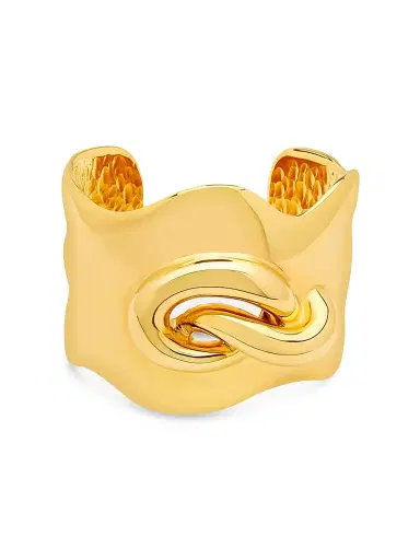 Oscar de la Renta Women's 24K-Gold-Plated Brass Twisted Knot Cuff - Gold | Thumbnail 1 Oscar de la Renta Women's 24K-Gold-Plated Brass Twisted Knot Cuff - Gold | Thumbnail 1