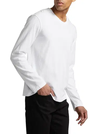 Nili Lotan Men's Sien Crewneck T-Shirt - White - Size Large | Thumbnail 4 Nili Lotan Men's Sien Crewneck T-Shirt - White - Size Large | Thumbnail 4