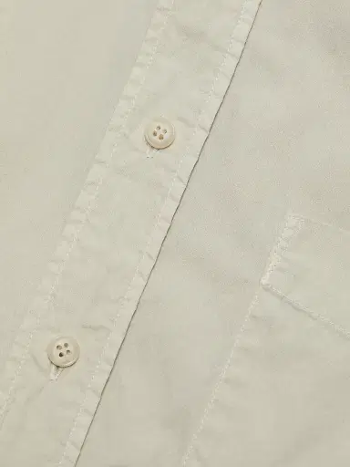 Nili Lotan Men's Finn Patch Pocket Cotton Shirt - Gesso | Thumbnail 7 Nili Lotan Men's Finn Patch Pocket Cotton Shirt - Gesso | Thumbnail 7