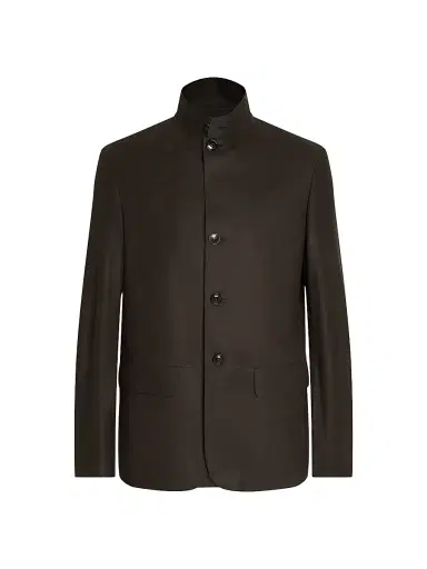 ZEGNA Men's Secondskin Il Conte Jacket - Dark Brown | Thumbnail 2 ZEGNA Men's Secondskin Il Conte Jacket - Dark Brown | Thumbnail 2