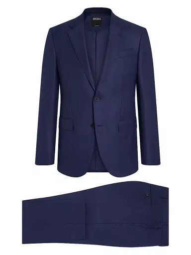 ZEGNA Men's 15milmil15 Wool Suit - Dark Blue | Thumbnail 2 ZEGNA Men's 15milmil15 Wool Suit - Dark Blue | Thumbnail 2