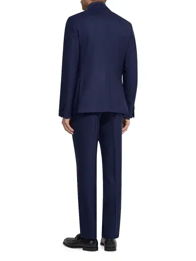 ZEGNA Men's 15milmil15 Wool Suit - Dark Blue | Thumbnail 4 ZEGNA Men's 15milmil15 Wool Suit - Dark Blue | Thumbnail 4