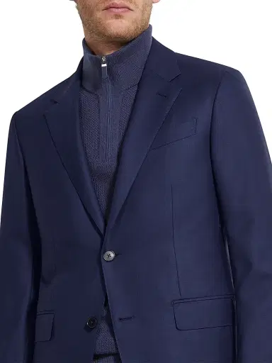 ZEGNA Men's 15milmil15 Wool Suit - Dark Blue | Thumbnail 5 ZEGNA Men's 15milmil15 Wool Suit - Dark Blue | Thumbnail 5