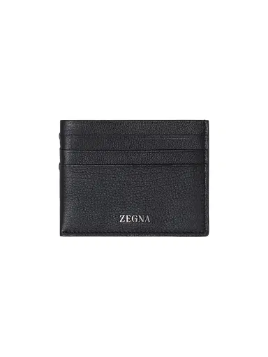Zegna Men's Secondskin Card Case - Dark Blue | Thumbnail 1 Zegna Men's Secondskin Card Case - Dark Blue | Thumbnail 1