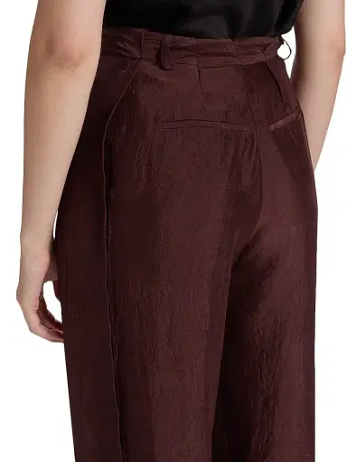 Jason Wu Collection Women's Crinkled Satin Straight-Leg Trousers - Medjool | Thumbnail 6 Jason Wu Collection Women's Crinkled Satin Straight-Leg Trousers - Medjool | Thumbnail 6
