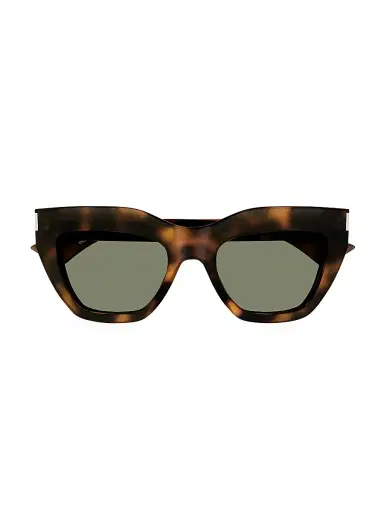 Saint Laurent Women's 53MM Cat-Eye Sunglasses - Dark Brown | Thumbnail 3 Saint Laurent Women's 53MM Cat-Eye Sunglasses - Dark Brown | Thumbnail 3