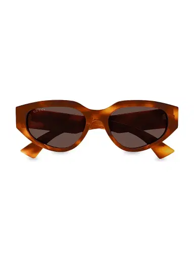 Gucci Women's Miami 55MM Cat-Eye Sunglasses - Havana Brown | Thumbnail 2 Gucci Women's Miami 55MM Cat-Eye Sunglasses - Havana Brown | Thumbnail 2