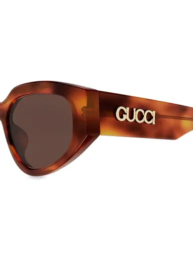Gucci Women's Miami 55MM Cat-Eye Sunglasses - Havana Brown | Thumbnail 3 Gucci Women's Miami 55MM Cat-Eye Sunglasses - Havana Brown | Thumbnail 3