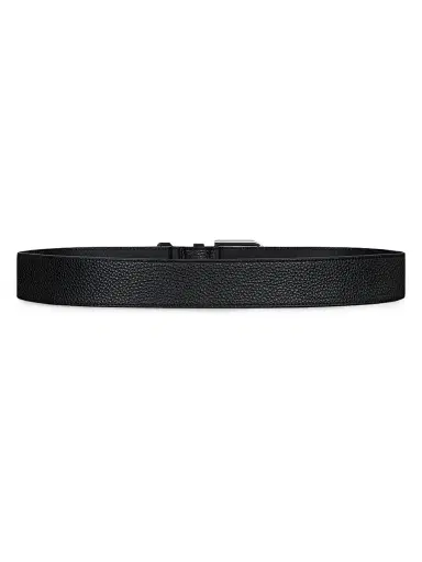 Givenchy Men's Long Belt in Grained Leather - Black - Size 38 | Thumbnail 3 Givenchy Men's Long Belt in Grained Leather - Black - Size 38 | Thumbnail 3