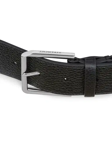 Givenchy Men's Long Belt in Grained Leather - Black - Size 38 | Thumbnail 4 Givenchy Men's Long Belt in Grained Leather - Black - Size 38 | Thumbnail 4