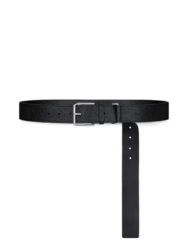 Givenchy Men's Long Belt in Grained Leather - Black - Size 38 | Thumbnail 1 Givenchy Men's Long Belt in Grained Leather - Black - Size 38 | Thumbnail 1