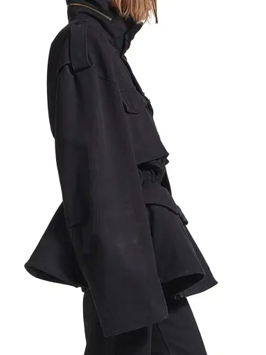 Balenciaga Women's Hourglass Parka - Black - Size Medium | Thumbnail 4 Balenciaga Women's Hourglass Parka - Black - Size Medium | Thumbnail 4