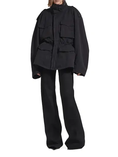 Balenciaga Women's Hourglass Parka - Black - Size Medium | Thumbnail 6 Balenciaga Women's Hourglass Parka - Black - Size Medium | Thumbnail 6