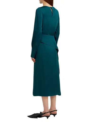 Erdem Women's Draped Satin Blouse - Tempest | Thumbnail 4 Erdem Women's Draped Satin Blouse - Tempest | Thumbnail 4