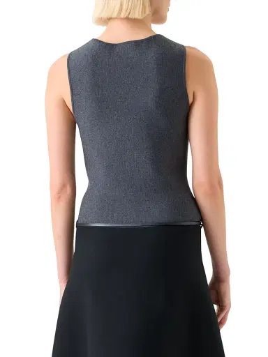 Akris punto Women's Milano-Knit Sleeveless A-Line Minidress | Thumbnail 5 Akris punto Women's Milano-Knit Sleeveless A-Line Minidress | Thumbnail 5