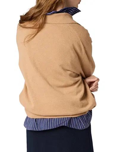 Miu Miu Women's Cashmere Polo Shirt - Brown | Thumbnail 3 Miu Miu Women's Cashmere Polo Shirt - Brown | Thumbnail 3