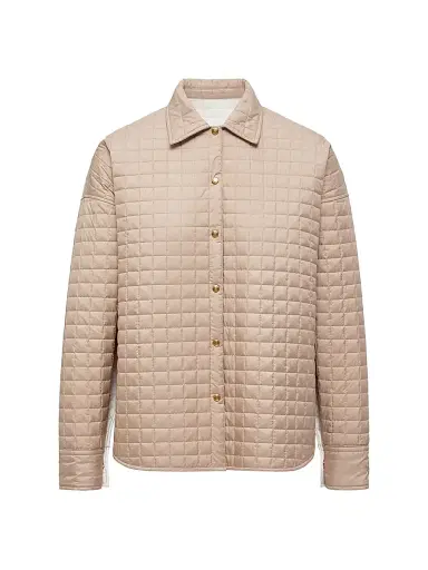 Moncler Women's Down Filled Shirt - Beige | Thumbnail 1 Moncler Women's Down Filled Shirt - Beige | Thumbnail 1