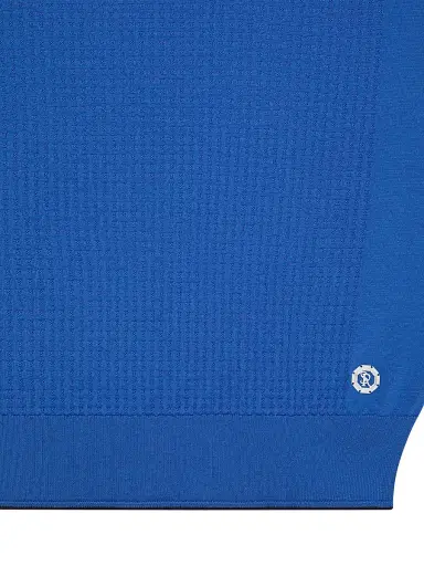 Stefano Ricci Men's Silk and Cotton Knit Crewneck Sweater - Blue | Thumbnail 7 Stefano Ricci Men's Silk and Cotton Knit Crewneck Sweater - Blue | Thumbnail 7