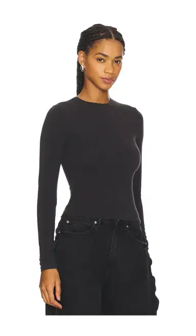 Skims Cotton Jersey Long Sleeve T-Shirt | Thumbnail 2 Skims Cotton Jersey Long Sleeve T-Shirt | Thumbnail 2