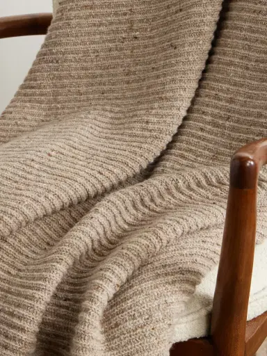 Inis Meáin Ribbed Merino Wool and Cashmere-Blend Blanket - Men | Thumbnail 4 Inis Meáin Ribbed Merino Wool and Cashmere-Blend Blanket - Men | Thumbnail 4