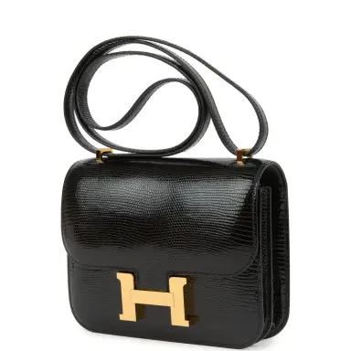 HERMÈS Hermes Constance 18 Black Varanus Salvator Lizard Gold Hardware | Thumbnail 5 HERMÈS Hermes Constance 18 Black Varanus Salvator Lizard Gold Hardware | Thumbnail 5