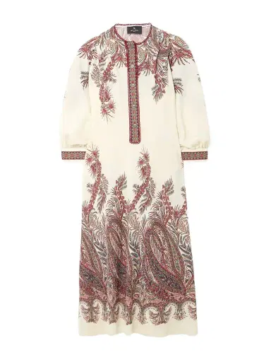 Etro Picot-trimmed Paisley-print Crepe Midi Shirt Dress | Thumbnail 1 Etro Picot-trimmed Paisley-print Crepe Midi Shirt Dress | Thumbnail 1