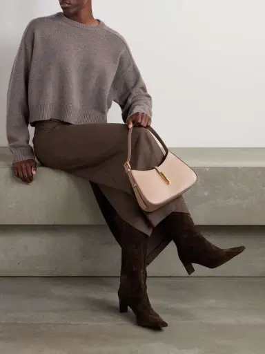 Loulou de Saison Bruzzi Cropped Wool And Cashmere-blend Sweater | Thumbnail 2 Loulou de Saison Bruzzi Cropped Wool And Cashmere-blend Sweater | Thumbnail 2