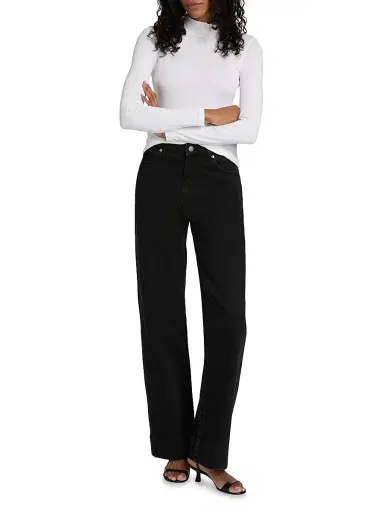 Frame Women's Fine Rib-Knit Turtleneck - White - Size XL | Thumbnail 2 Frame Women's Fine Rib-Knit Turtleneck - White - Size XL | Thumbnail 2