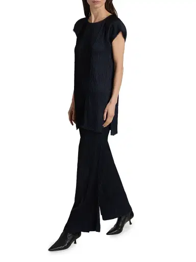 Johnny Was Women's Maritza Pleated Tunic - Midnight Blue | Thumbnail 2 Johnny Was Women's Maritza Pleated Tunic - Midnight Blue | Thumbnail 2