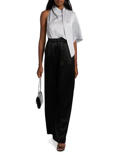 Stella McCartney Women's Satin Asymmetric Top | Thumbnail 2 Stella McCartney Women's Satin Asymmetric Top | Thumbnail 2